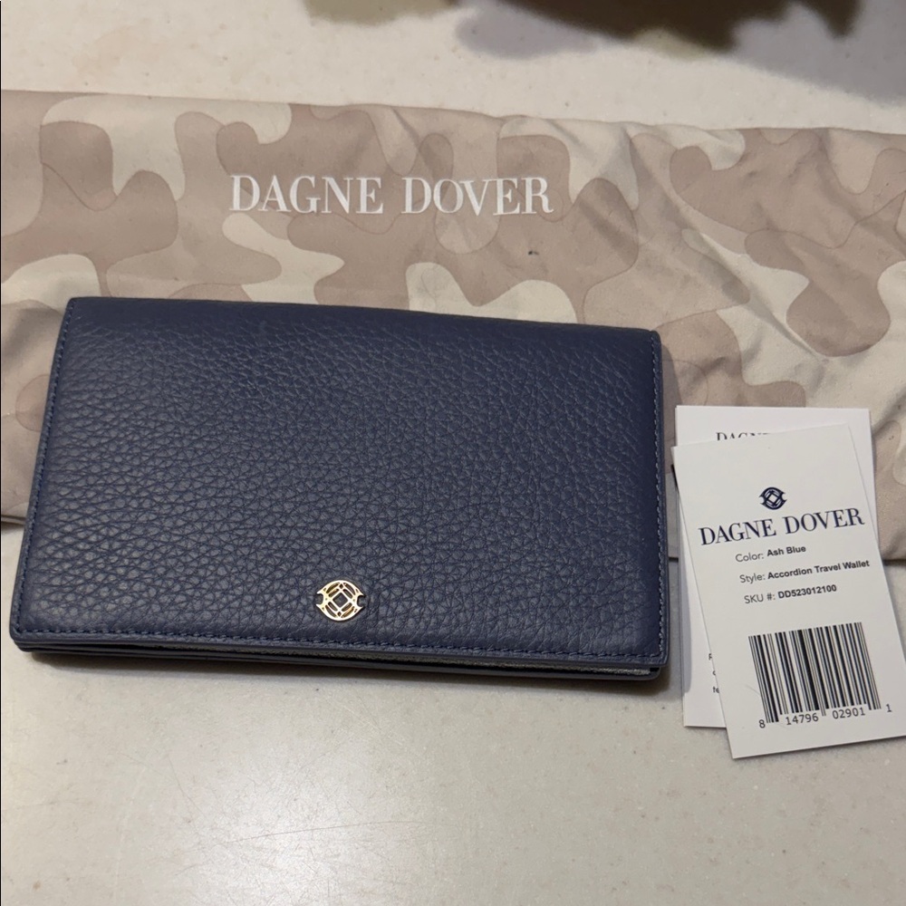 Dagne Dover Ash Blue Travel Wallet